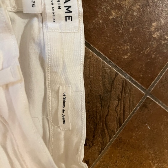 FRAME Denim "Le Skinny de Jeanne" White Jeans - Picture 8 of 10